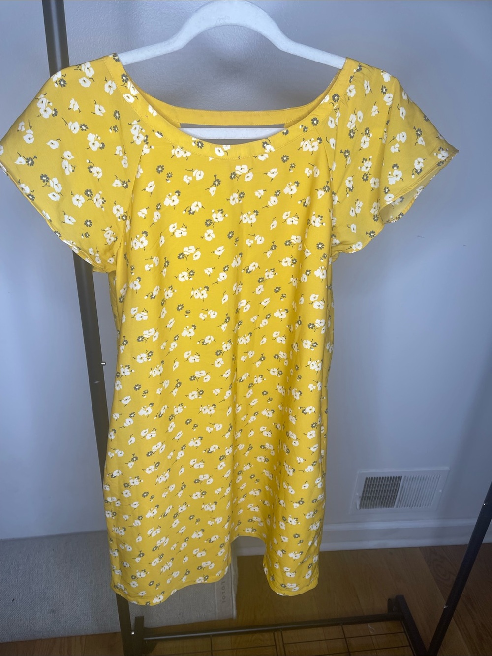 Abercrombie & Fitch Yellow Floral Dress